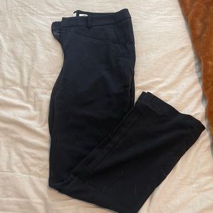 Straight leg black slacks